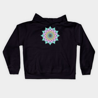 Pastel Lotus Mandala Kids Hoodie